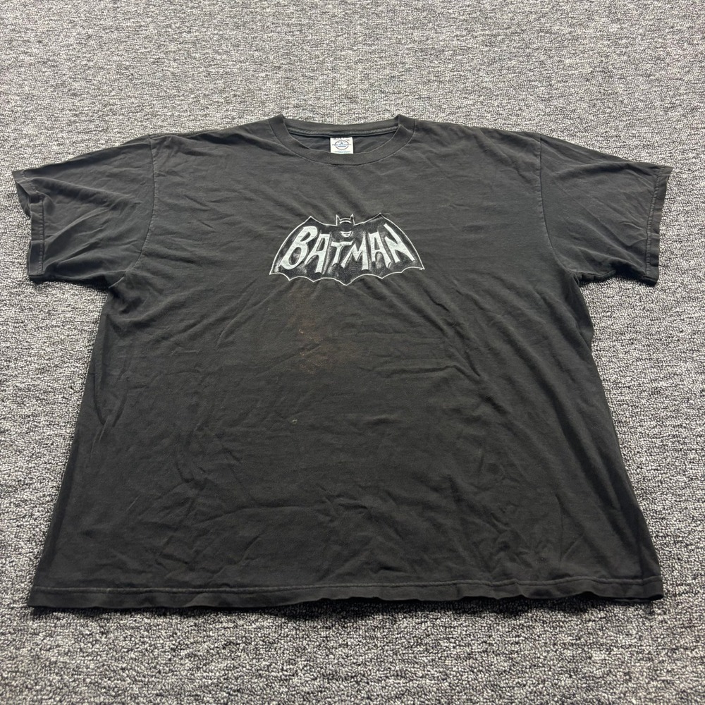 Vintage 1990s Delta Batman Superhero Movie Promo Black T-Shirt Size XL